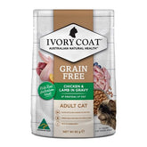 Ivory Coat Adult Cat Chicken 85g 12 - Pack (2 Flavour) - Furbabies Online